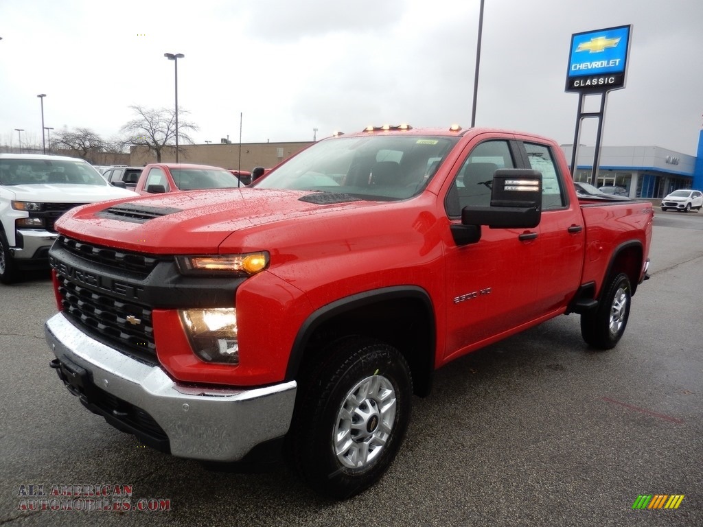 2020 Chevrolet Silverado 2500HD Work Truck Double Cab 4x4 In Red Hot 
