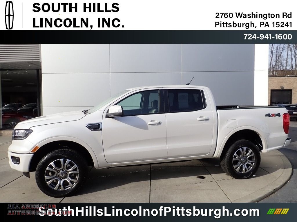 2019 Ranger Lariat SuperCrew 4x4 - White Platinum Tri-Coat / Medium Stone photo #1