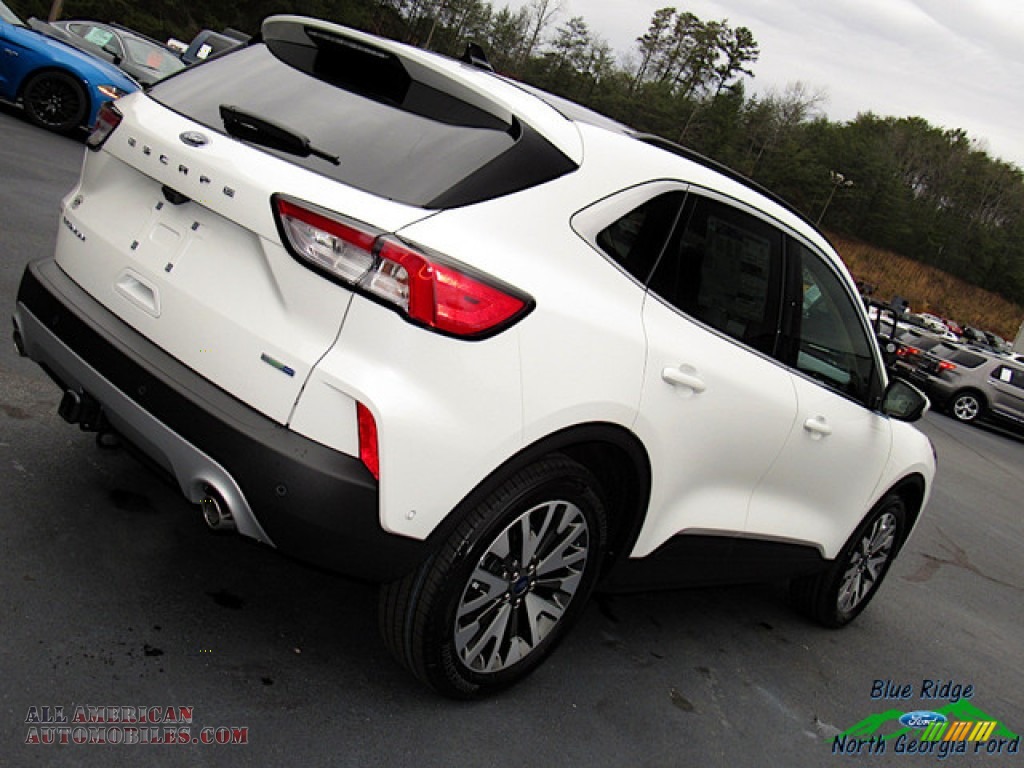 2020 Escape Titanium 4WD - Star White Metallic Tri-Coat / Sandstone photo #34