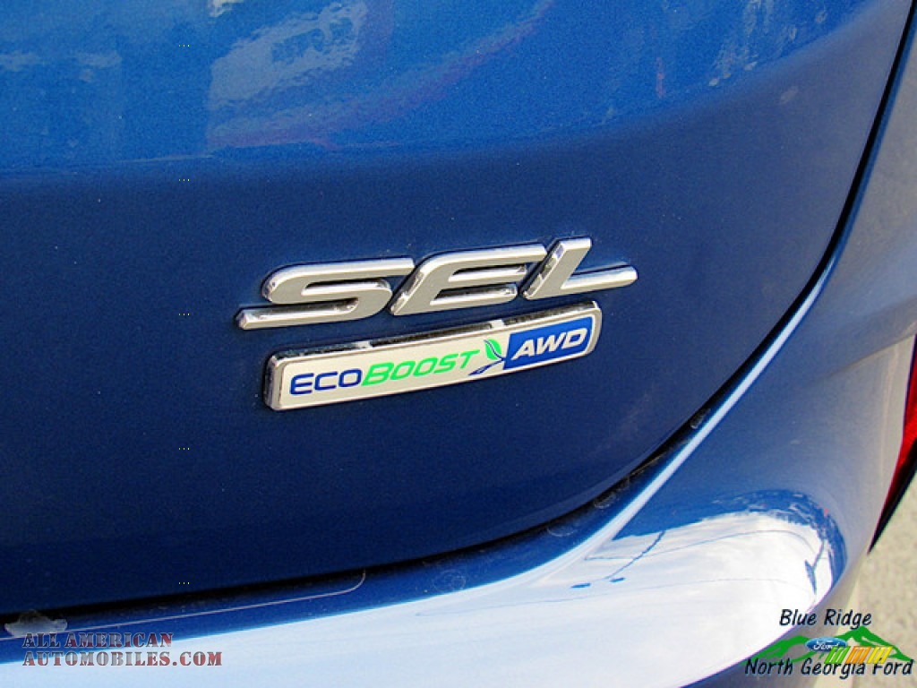 2020 Edge SEL AWD - Atlas Blue Metallic / Ebony photo #35