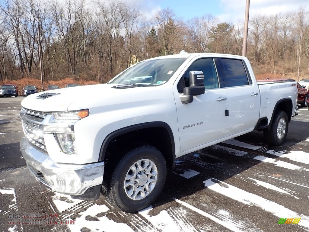 Summit White / Jet Black Chevrolet Silverado 2500HD LTZ Crew Cab 4x4