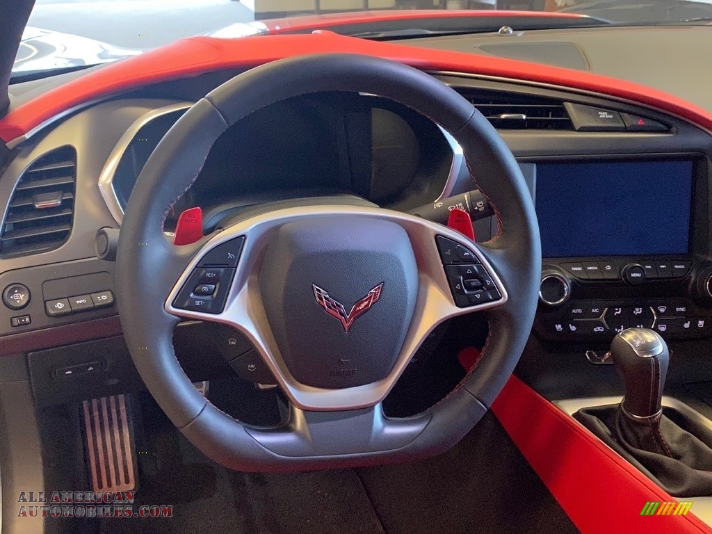 2019 Corvette Grand Sport Coupe - Shadow Gray Metallic / Adrenaline Red photo #2