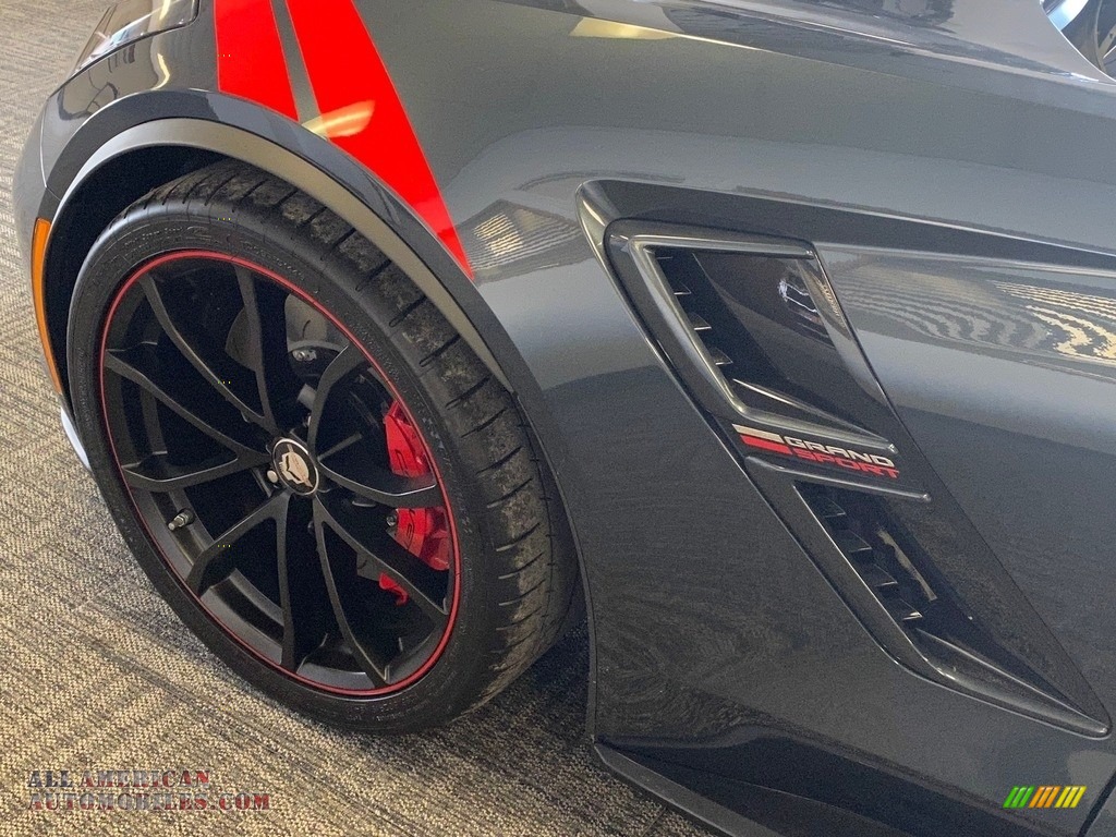 2019 Corvette Grand Sport Coupe - Shadow Gray Metallic / Adrenaline Red photo #13