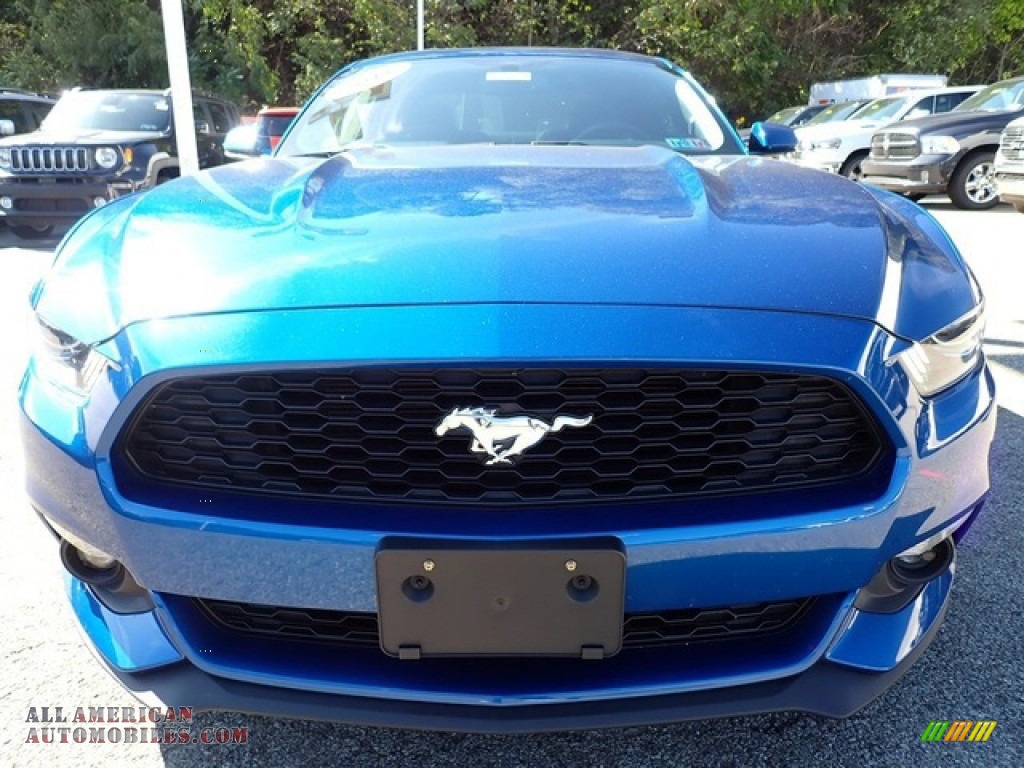 2017 Mustang Ecoboost Coupe - Lightning Blue / Ebony photo #9