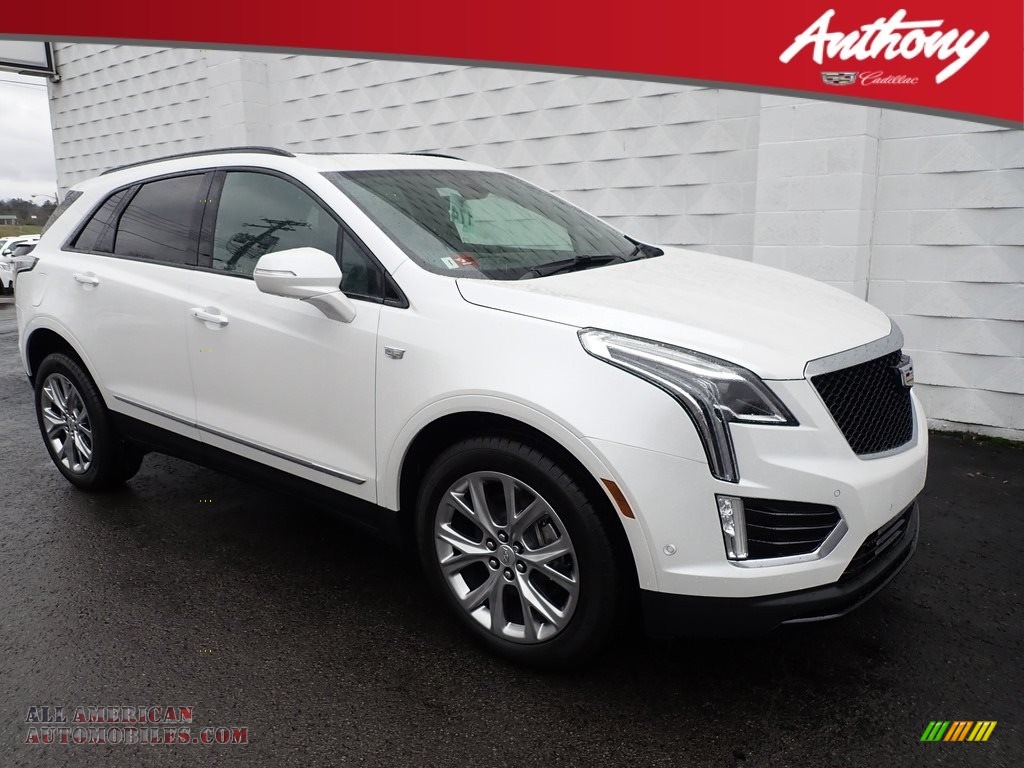 Crystal White Tricoat / Jet Black Cadillac XT5 Sport AWD