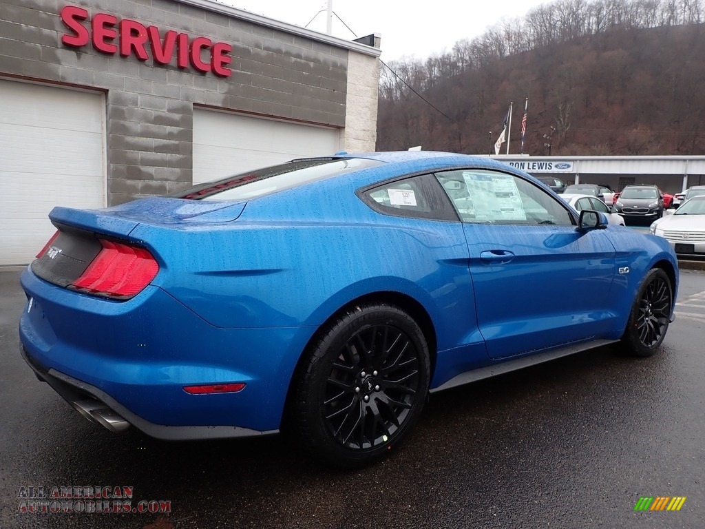 2020 Mustang GT Premium Fastback - Velocity Blue / Ebony photo #2