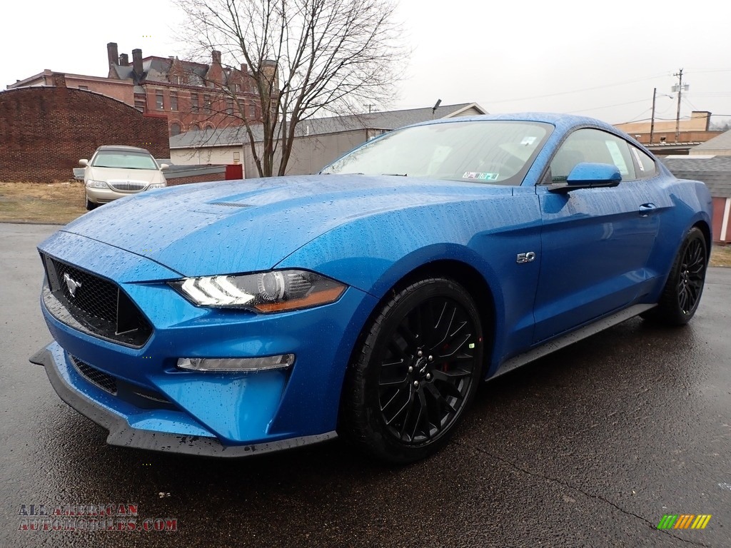 2020 Mustang GT Premium Fastback - Velocity Blue / Ebony photo #6