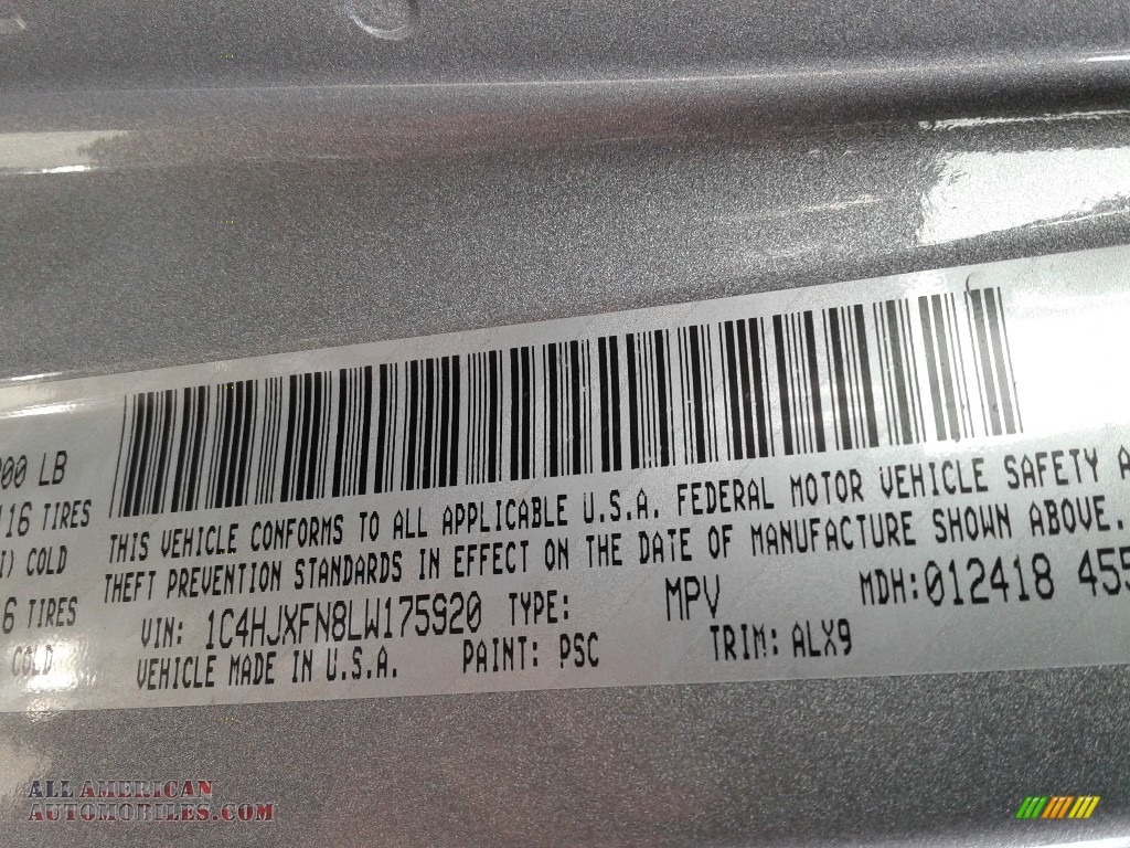 2020 Wrangler Unlimited Rubicon 4x4 - Billet Silver Metallic / Black photo #32
