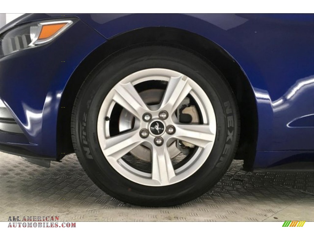 2015 Mustang V6 Convertible - Deep Impact Blue Metallic / Ebony photo #7