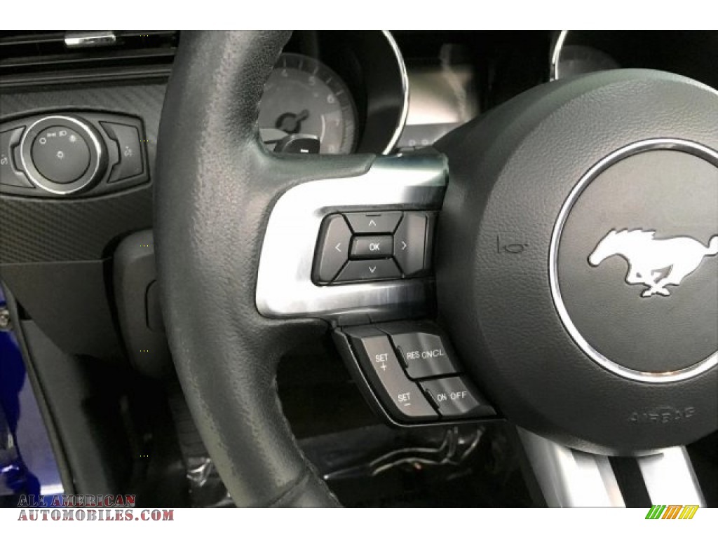 2015 Mustang V6 Convertible - Deep Impact Blue Metallic / Ebony photo #12