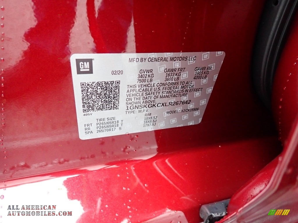 2020 Suburban LS 4WD - Siren Red Tintcoat / Jet Black photo #15