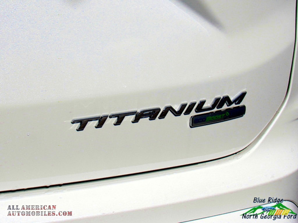 2020 Edge Titanium AWD - Star White Metallic Tri-Coat / Ebony photo #36
