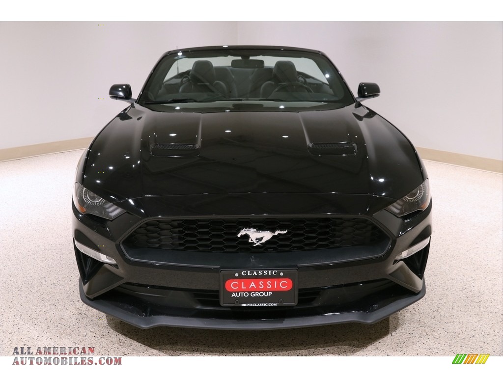 2019 Mustang EcoBoost Premium Convertible - Shadow Black / Ebony photo #3