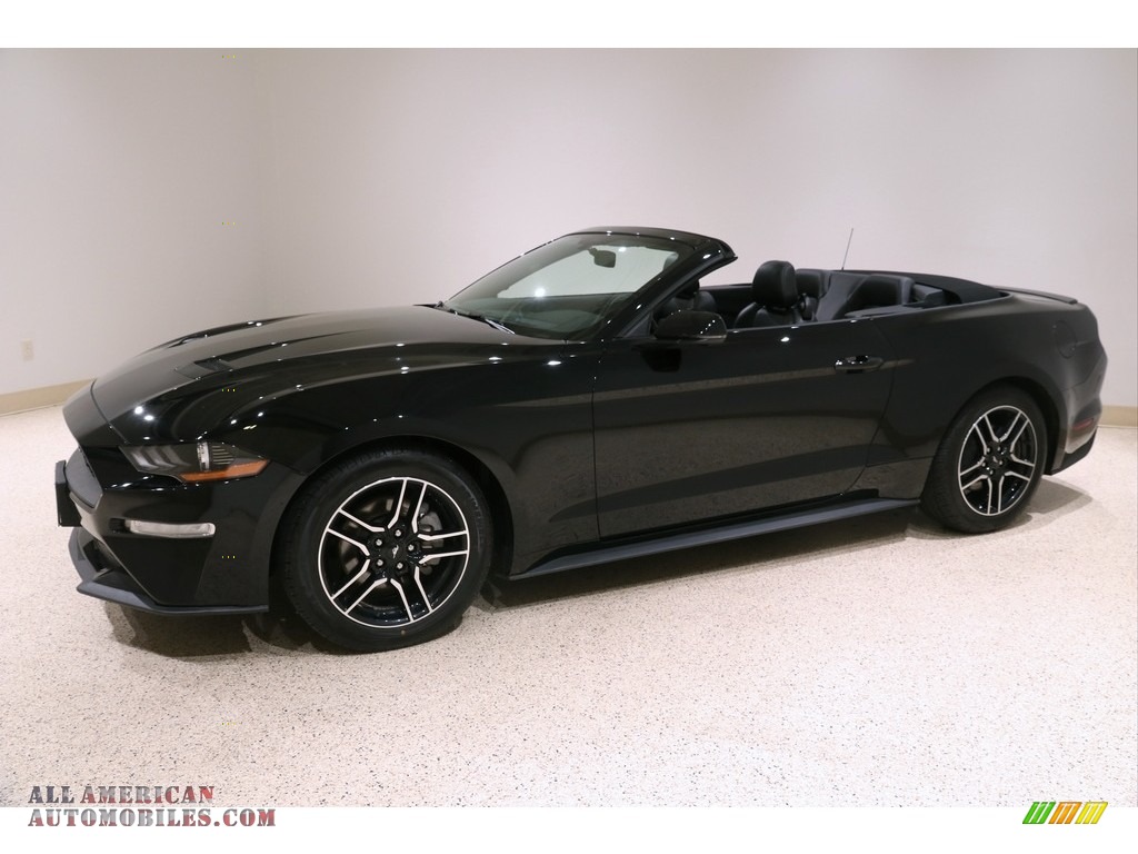2019 Mustang EcoBoost Premium Convertible - Shadow Black / Ebony photo #4