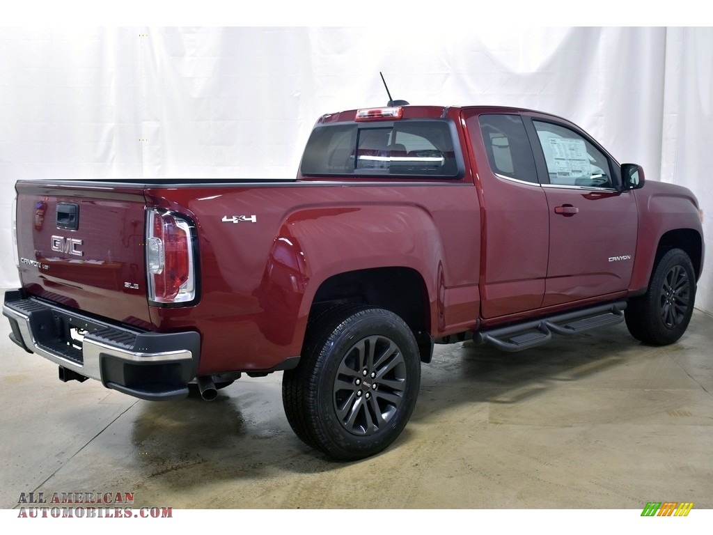 2020 Canyon SLE Extended Cab 4WD - Red Quartz Tintcoat / Cocoa/Dune photo #2