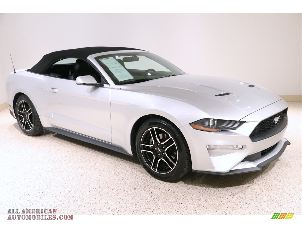 2019 Mustang EcoBoost Premium Convertible - Ingot Silver / Ebony photo #2