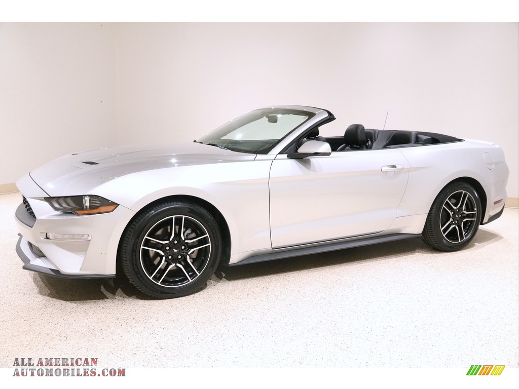 2019 Mustang EcoBoost Premium Convertible - Ingot Silver / Ebony photo #4