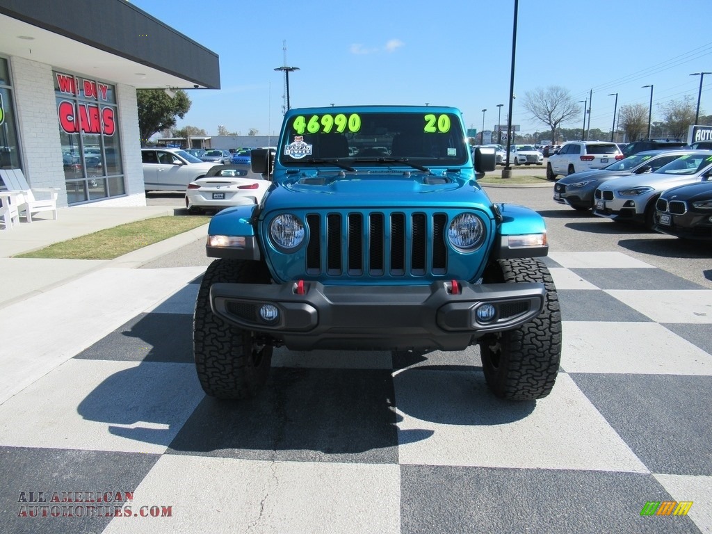 2020 Wrangler Unlimited Rubicon 4x4 - Bikini Pearl / Black photo #2