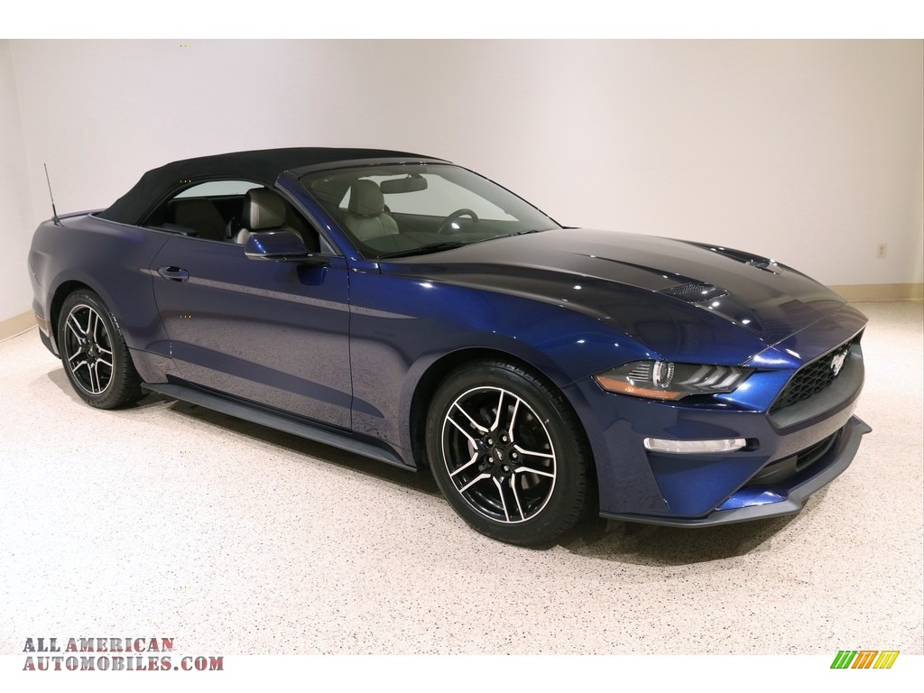 2019 Mustang EcoBoost Premium Convertible - Kona Blue / Ceramic photo #2