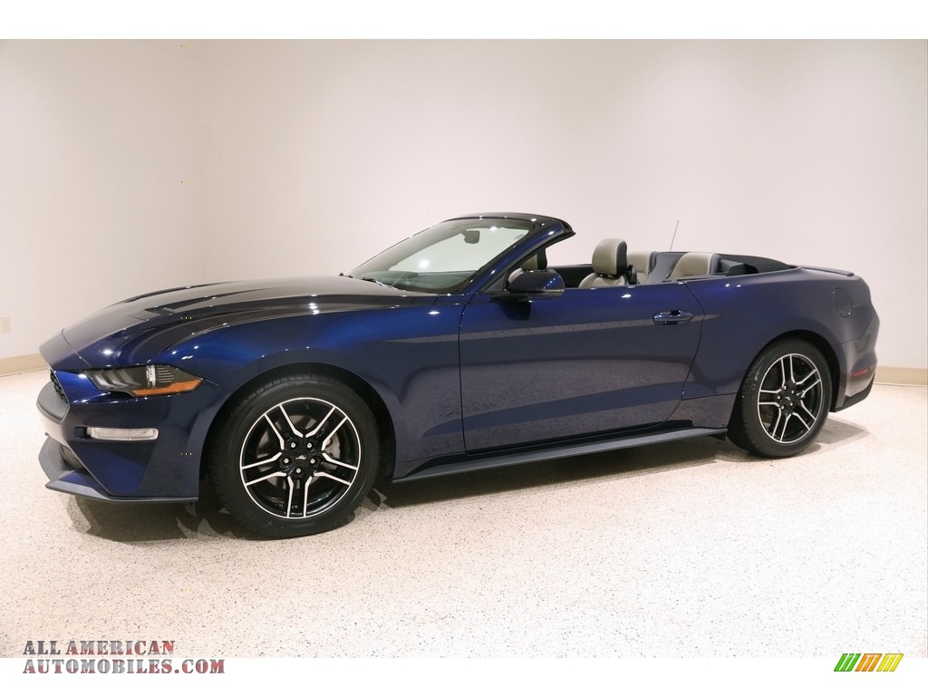 2019 Mustang EcoBoost Premium Convertible - Kona Blue / Ceramic photo #4