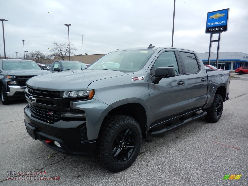 2020 Silverado 1500 LT Z71 Crew Cab 4x4 - Satin Steel Metallic / Jet Black photo #1 2020 Silverado 1500 LT Z71 Crew Cab 4x4 - Satin Steel Metallic / Jet Black photo #1