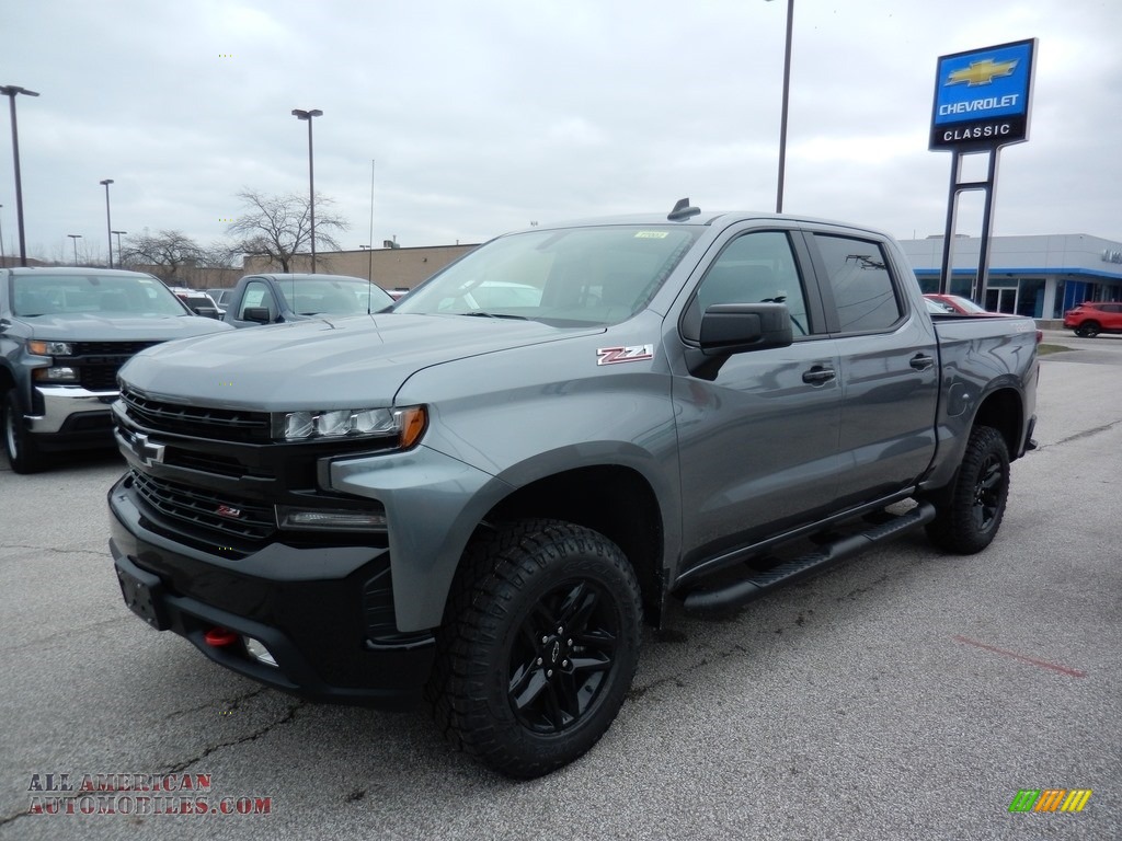 Satin Steel Metallic / Jet Black Chevrolet Silverado 1500 LT Z71 Crew Cab 4x4