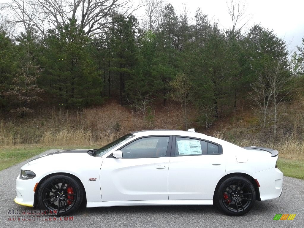 2020 Charger Scat Pack - White Knuckle / Black/Ruby Red photo #1
