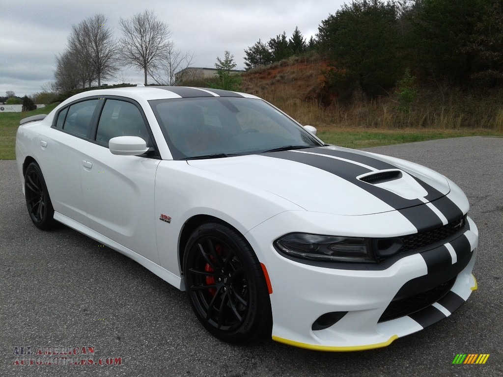 2020 Charger Scat Pack - White Knuckle / Black/Ruby Red photo #4