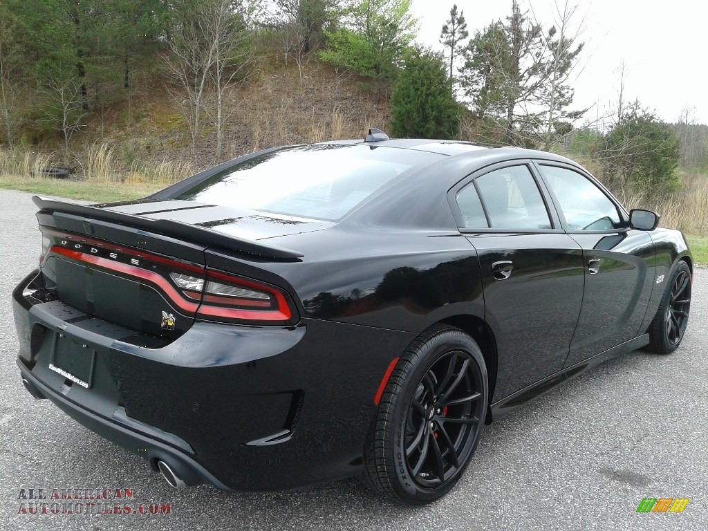 2020 Charger Scat Pack - Pitch Black / Black/Ruby Red photo #6
