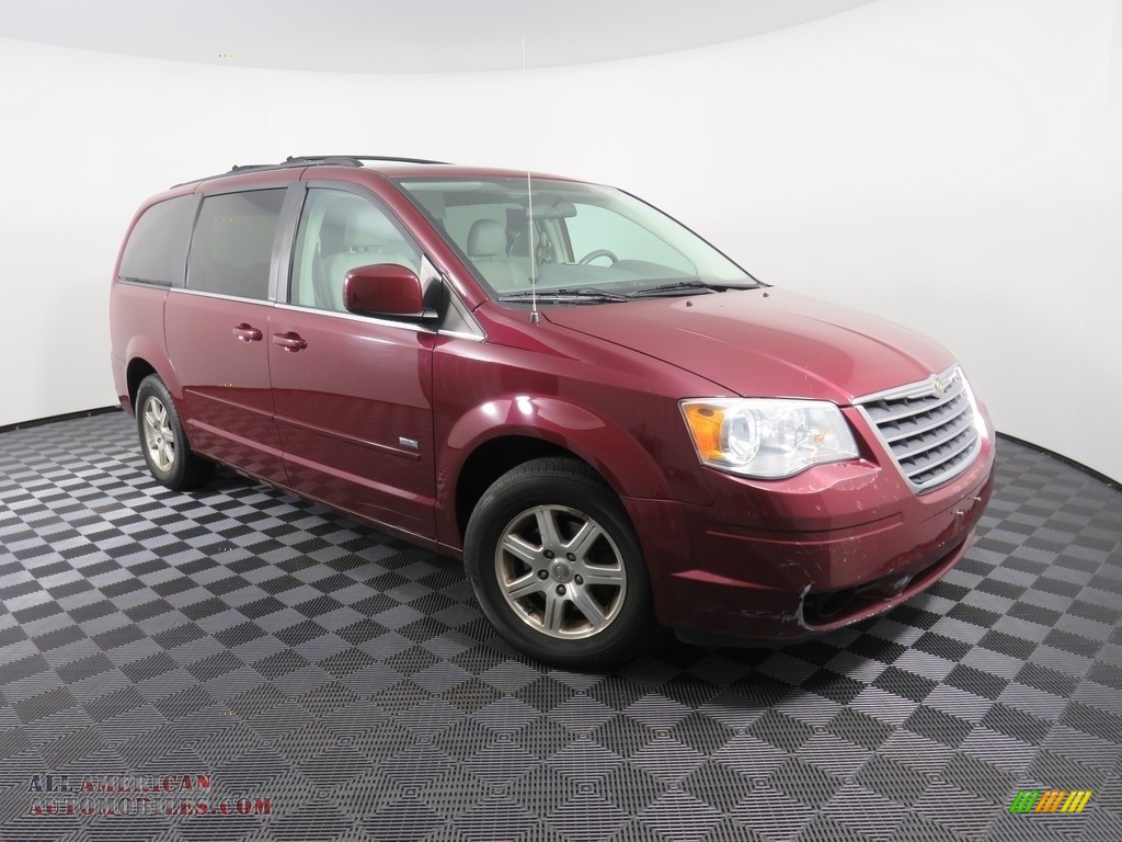 2008 Town & Country Touring - Inferno Red Crystal Pearlcoat / Medium Slate Gray/Light Shale photo #5