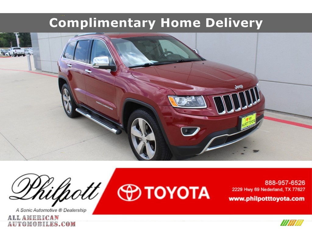 Deep Cherry Red Crystal Pearl / New Zealand Black/Light Frost Jeep Grand Cherokee Limited