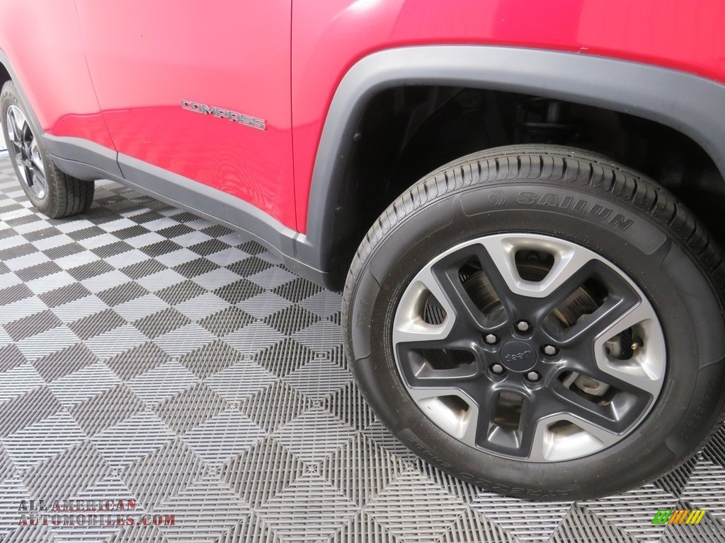 2018 Compass Trailhawk 4x4 - Redline Pearl / Black/Ruby Red photo #5