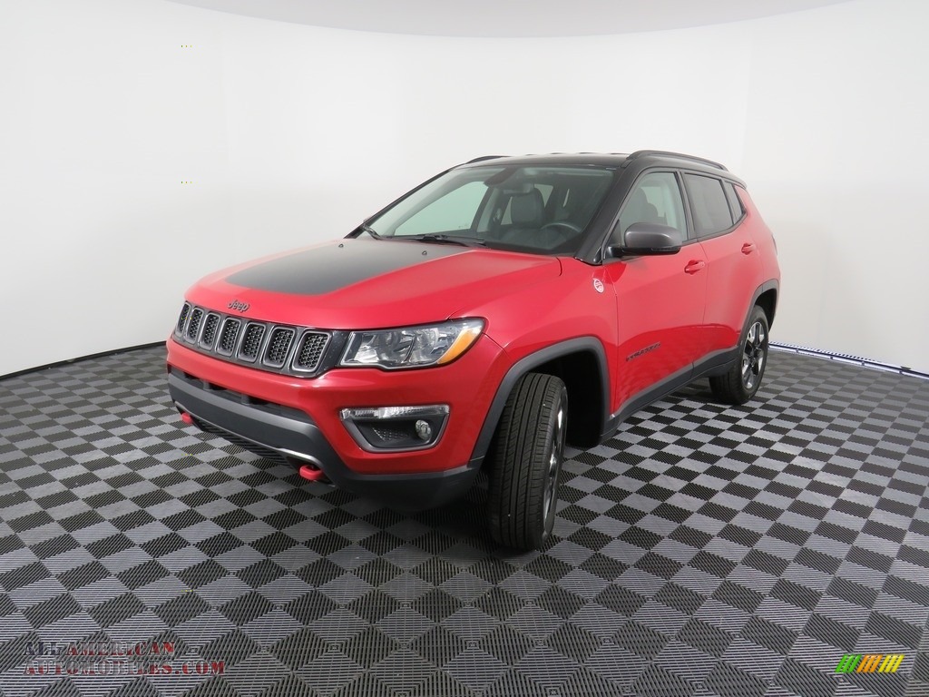 2018 Compass Trailhawk 4x4 - Redline Pearl / Black/Ruby Red photo #9