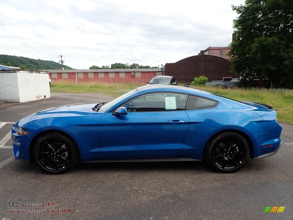 2020 Mustang EcoBoost Fastback - Velocity Blue / Ebony photo #5