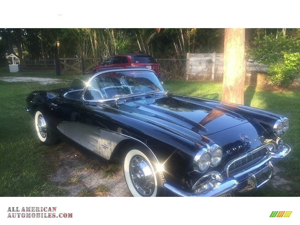 1961 Corvette Convertible - Tuxedo Black / Black photo #1