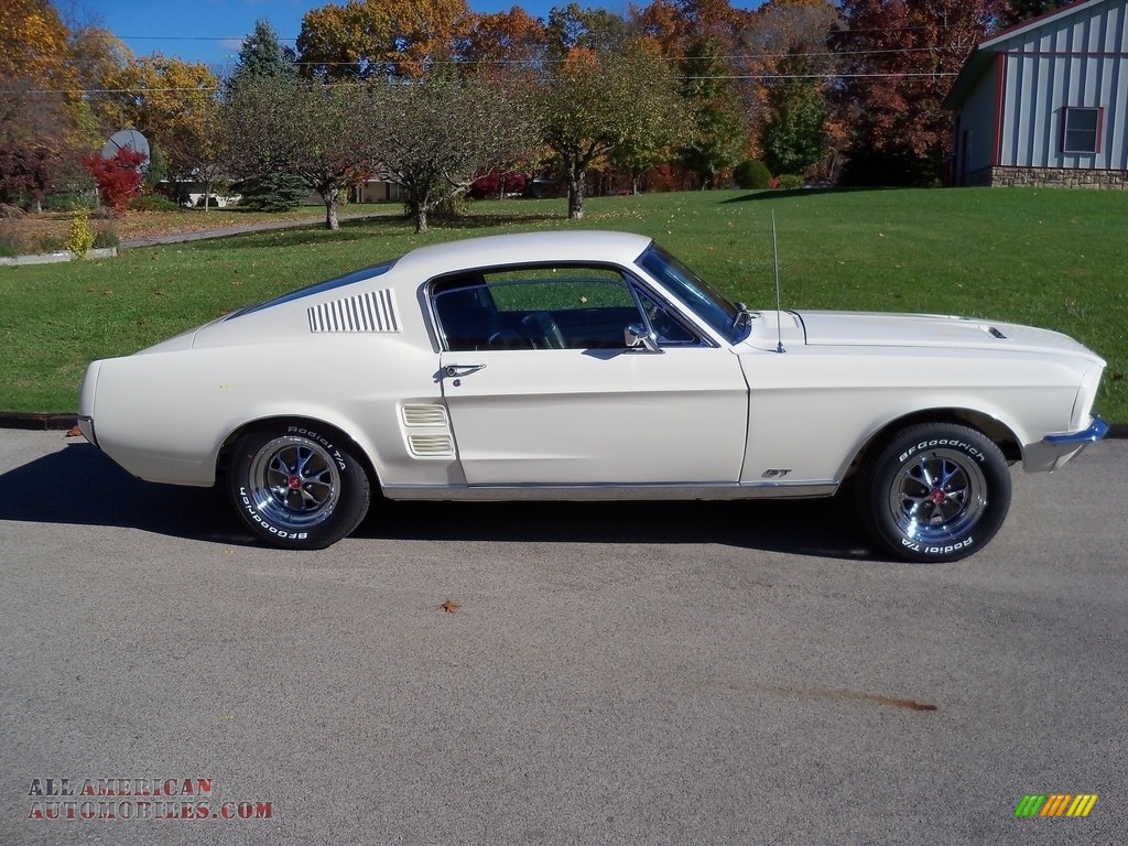 1967 Mustang Fastback - Wimbledon White / Black photo #2