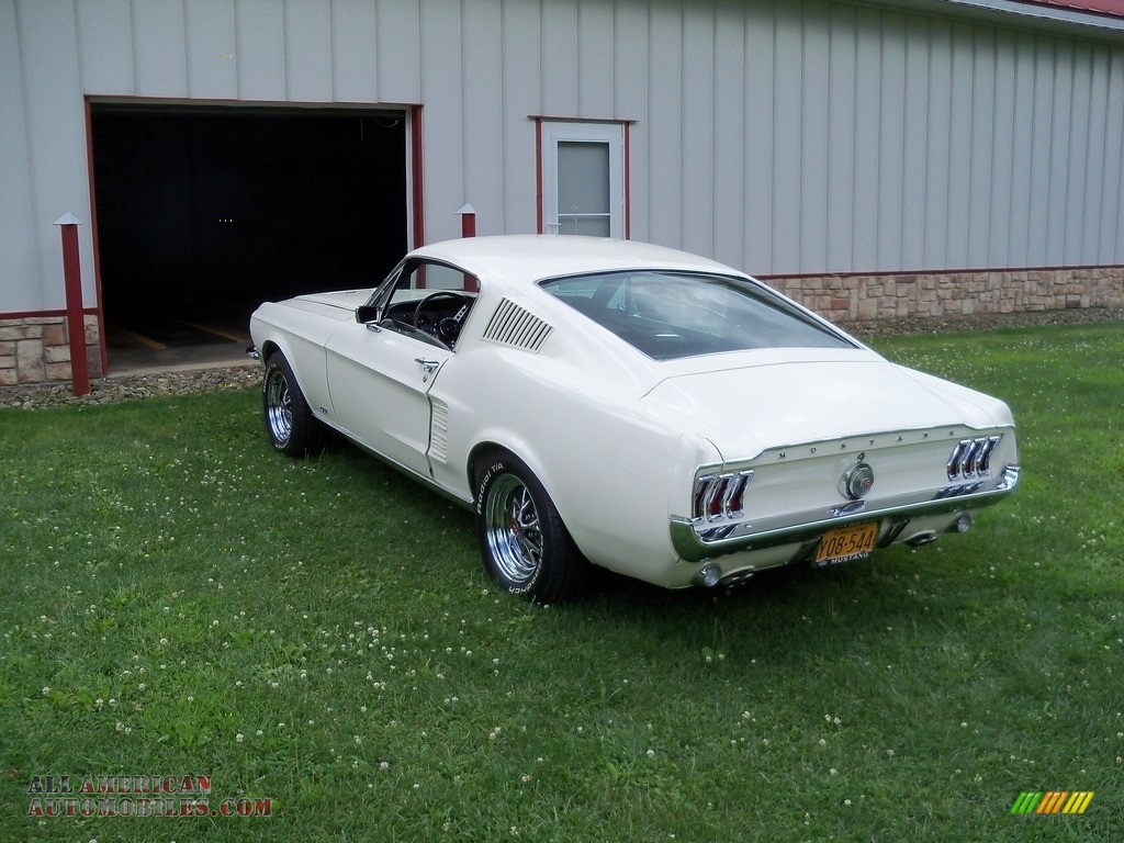 1967 Mustang Fastback - Wimbledon White / Black photo #6