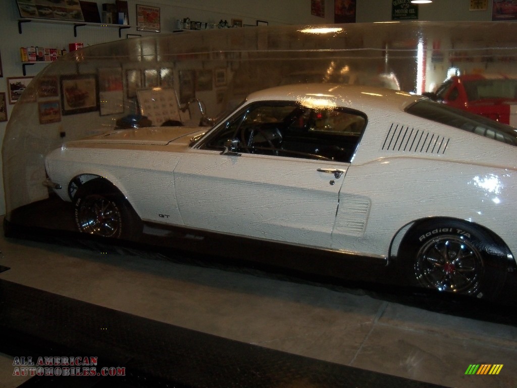 1967 Mustang Fastback - Wimbledon White / Black photo #8