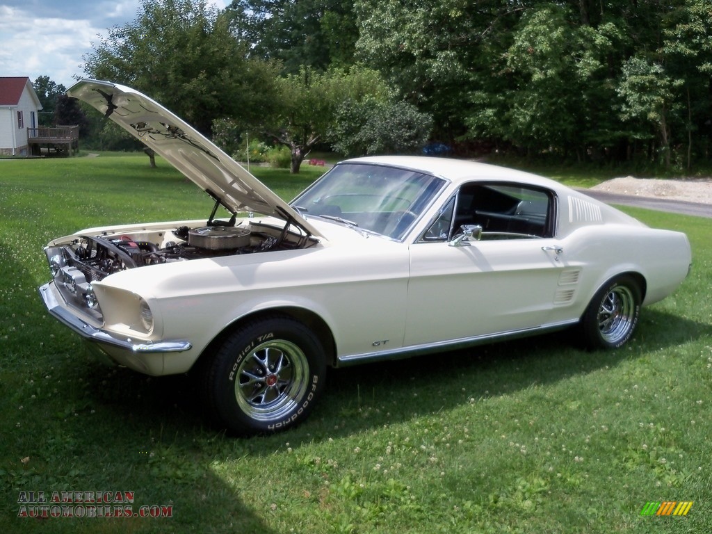 1967 Mustang Fastback - Wimbledon White / Black photo #13