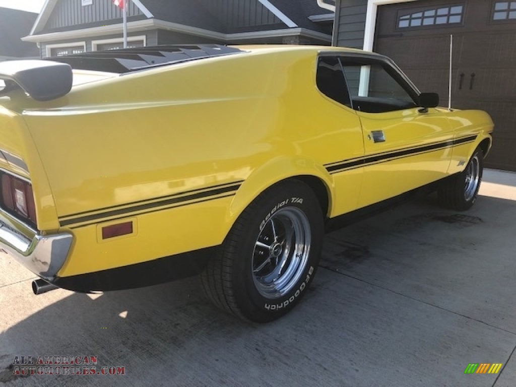 1971 Mustang Mach 1 - Grabber Yellow / Black photo #7