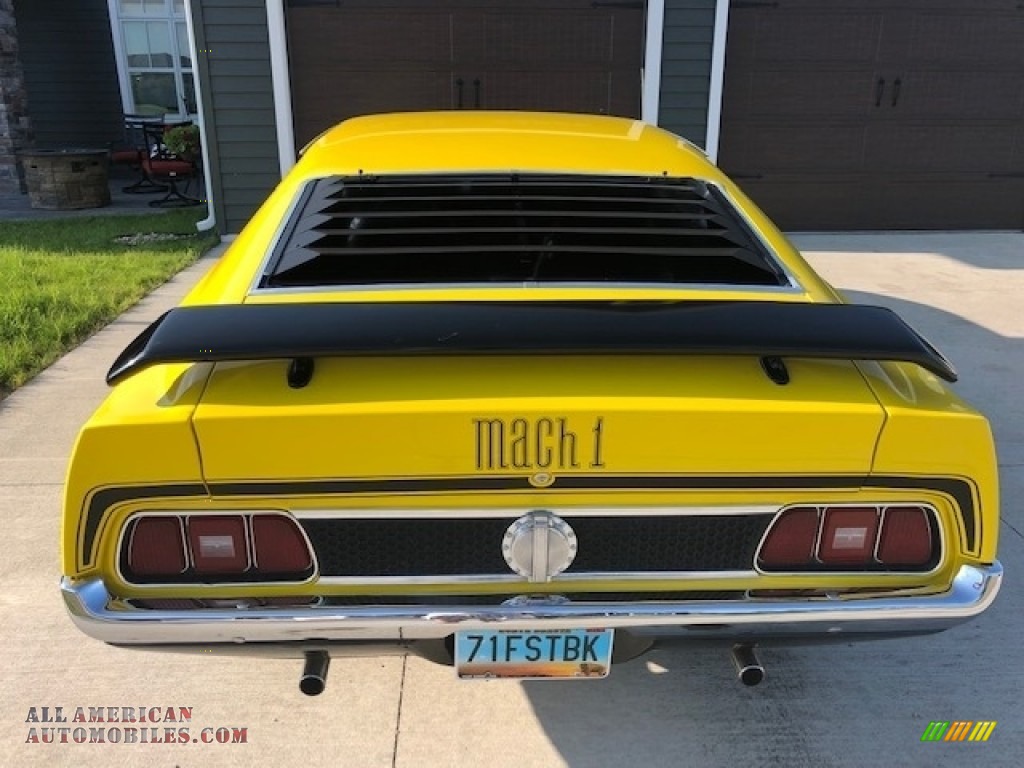 1971 Mustang Mach 1 - Grabber Yellow / Black photo #8