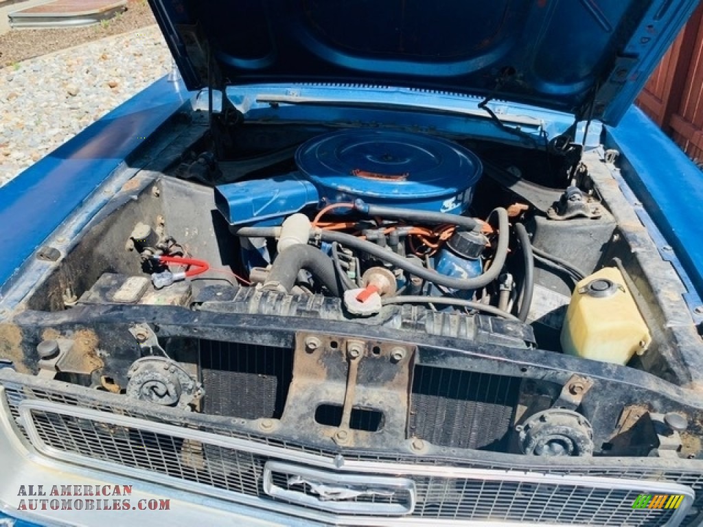 1968 Mustang Convertible - Acapulco Blue Metallic / Parchment photo #3