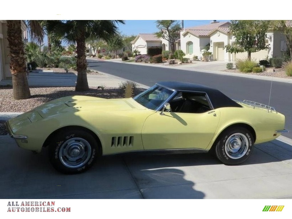 1968 Corvette Convertible - Safari Yellow / Black photo #1