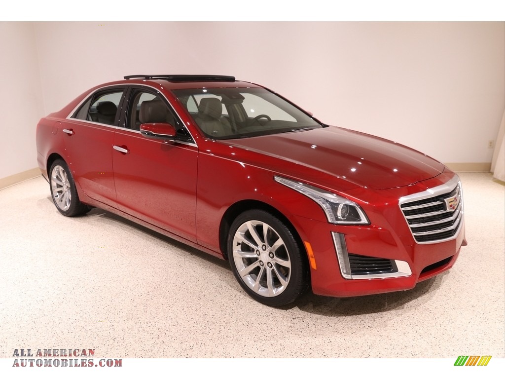 Red Obsession Tintcoat / Jet Black Cadillac CTS Luxury AWD