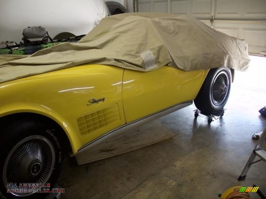 1970 Corvette Stingray Sport Coupe - Daytona Yellow / Gray photo #8