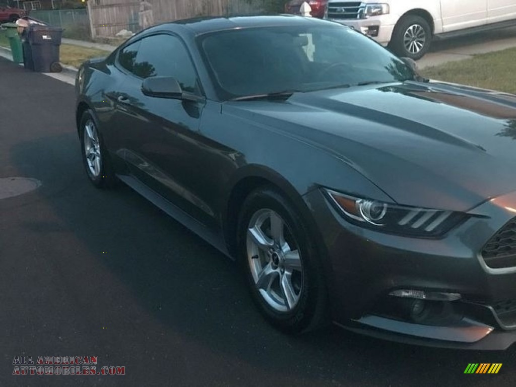2015 Mustang EcoBoost Coupe - Magnetic Metallic / Ceramic photo #14