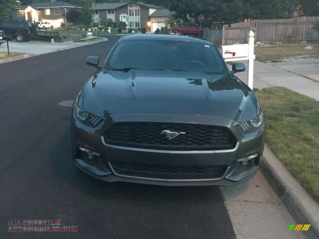 2015 Mustang EcoBoost Coupe - Magnetic Metallic / Ceramic photo #17