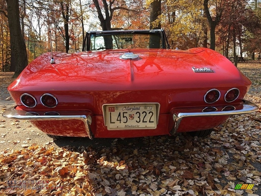 1966 Corvette Sting Ray Convertible - Rally Red / Black photo #3