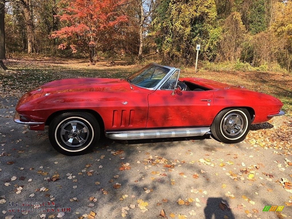 1966 Corvette Sting Ray Convertible - Rally Red / Black photo #5