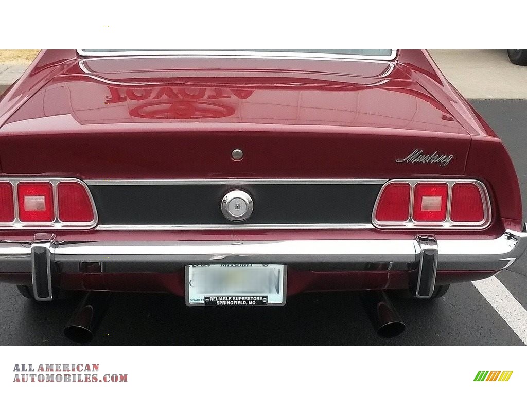 1973 Mustang Hardtop Grande - Ruby Red / Grey/Red photo #3